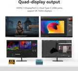 Beelink SER6 MAX Mini PC W11 Pro, AMD Ryzen 9 6900HX(8C/16T up to 4.9GHz), 32GB DDR5 1TB NVME SSD Radeon 680M 12 core 2400 MHz w-f 6/BT5.2/USB4.0 Quad Display Mini Gaming PC Computer