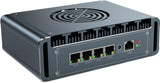 KingnovyPC Firewall Micro Appliance, 4 LAN i226-V 2.5G Core i7 1265U Mini PC with Fan,32GB DDR4 1TB NVMe,USB,HDMI,DP, AES-NI VPN Server Router Openwrt, Compatible with pfSense/OPNsense